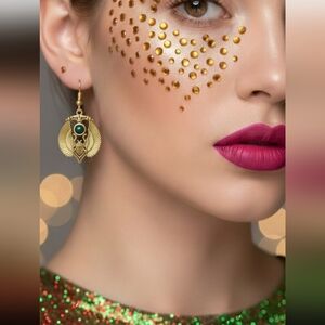 Sacred Ancient Egyptian Beetles Wings🌙 Earrings